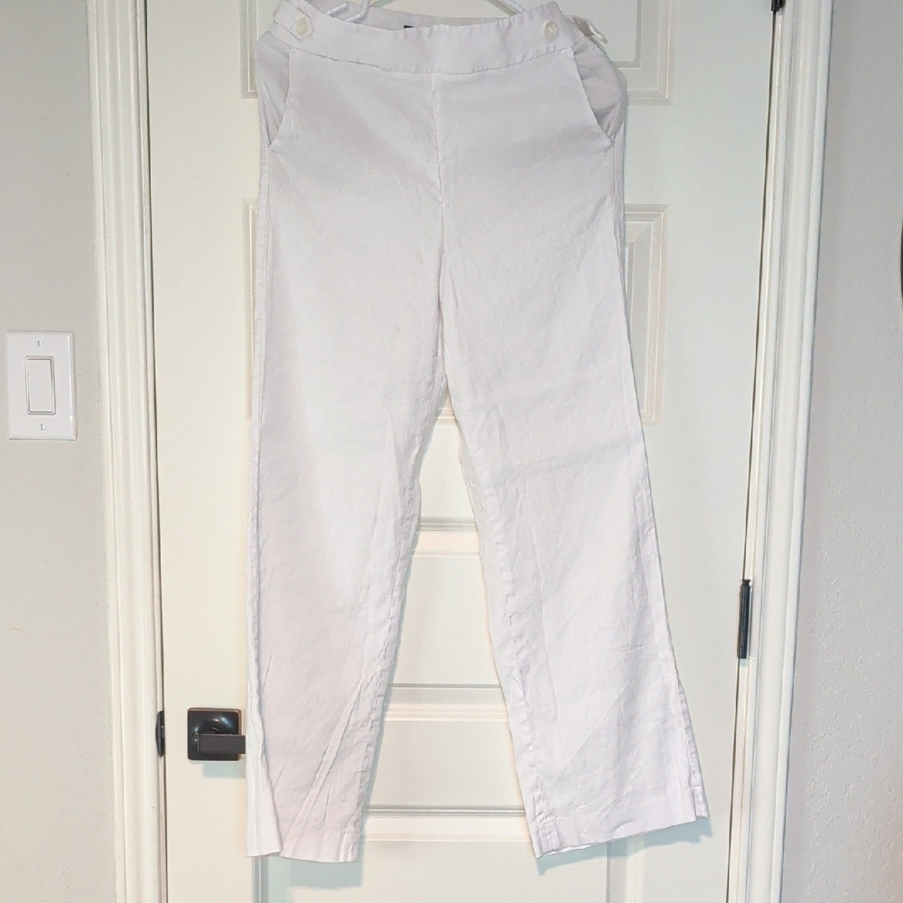 Talbots High Rise Linen Pants, 2P, Inseam 28 - Picture 6 of 8